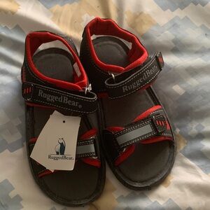 Kids Black and Red Adventure Sandals